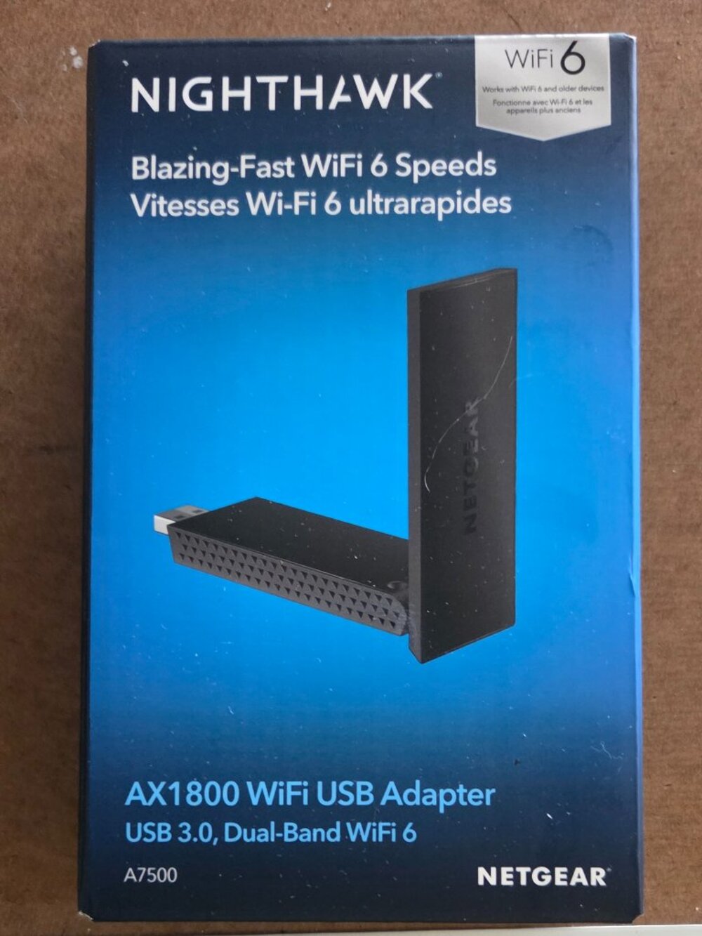 Genuine NETGEAR Nighthawk WiFi 6 USB 3.0 Adapter (A7500) - AX1800